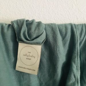 Solly Baby Wrap - sage greenish blue color